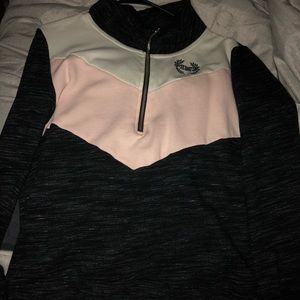Pink quarter zip